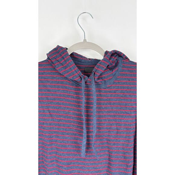 Hawker Rye Mens Striped Bellevue Lightweight Hooded Sweater Size M Navy Blue NWT - Picture 3 of 8